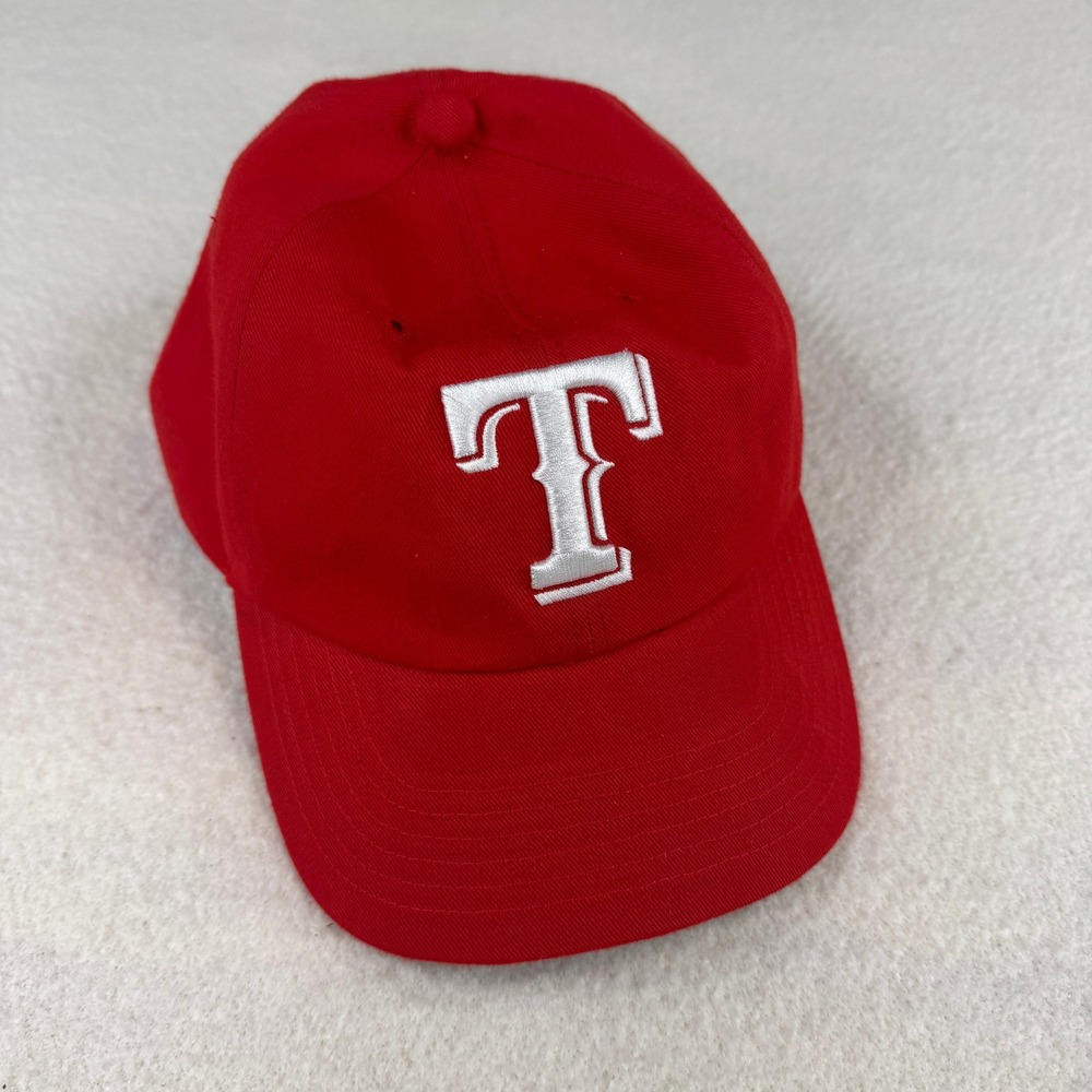 47 Brand Texas Rangers MLB Baseball Hat Womens Red Adjustable Relaxed Fit Cap